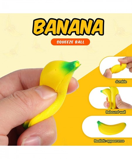 15 Pieces Banana Stress Toys Stretchy Bananas Stress Toys Banana PU Toys Relief Banana Stress Balls Tiny Party Supplies for S...