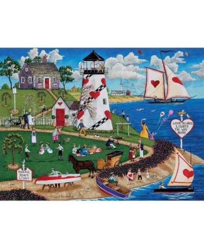 - 500 Large Piece Jigsaw Puzzle for Adults 18" x 24" - Hopeful Heart Light Jigsaw Puzzle by Artist Joseph Holodook- Beach Sho...