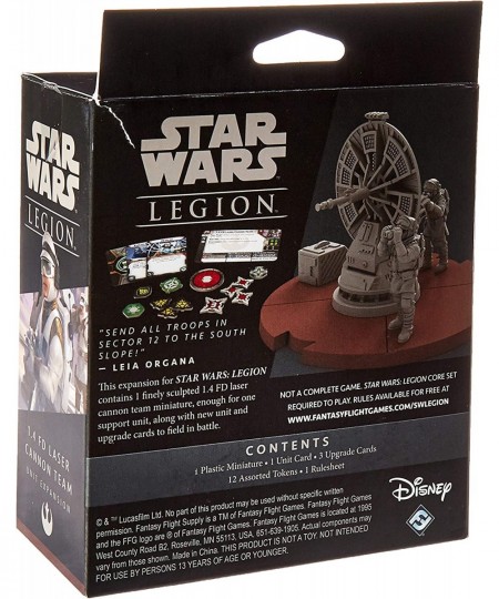 Star Wars Legion 1.4 FD Laser Cannon Team Expansion | Two Player Battle Game | Miniatures Game | Strategy Game for Adults and...