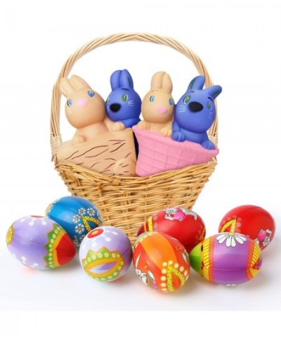 10 Pcs Easter Toys Easter Egg Hunt Basket Stuffer Fillers for Adults Stress Relief Anxiety Toy Includes 8 Pcs Easter Egg Stre...