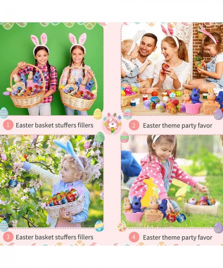 10 Pcs Easter Toys Easter Egg Hunt Basket Stuffer Fillers for Adults Stress Relief Anxiety Toy Includes 8 Pcs Easter Egg Stre...