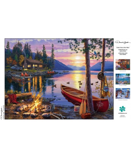 Darrell Bush - Canoe Lake - 1000 Piece Jigsaw Puzzle $19.46 - Jigsaw Puzzles