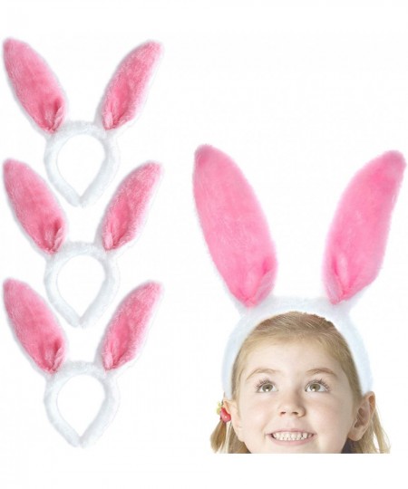 4 Pcs Plush Easter Bunny Ear Headband Easter Bunny Ears Hairbands Easter Rabbit Headband Fuzzy Rabbit Ears Headband for Party...