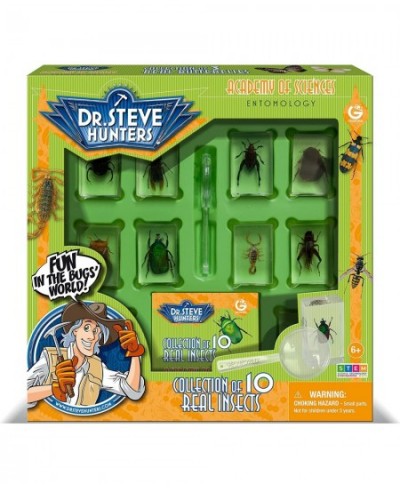 Dr. Steve Hunters - Bugs World Collection - 10 REAL insects - Scientific Educational Toy $49.52 - Educational Science Kits