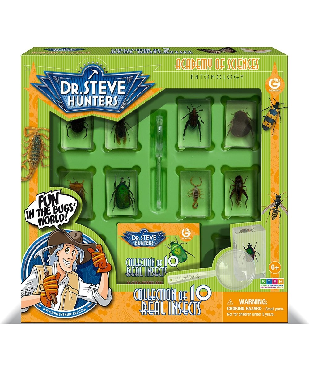 Dr. Steve Hunters - Bugs World Collection - 10 REAL insects - Scientific Educational Toy $49.52 - Educational Science Kits