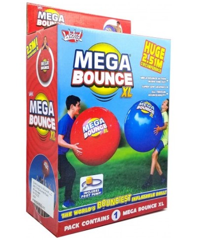 Mega Bounce XL - The World's Bounciest Inflatable Ball! Extra Large Bounce Ball for All Terrain Bounceability! Super Grip Gra...