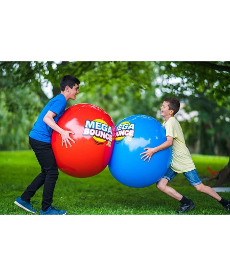 Mega Bounce XL - The World's Bounciest Inflatable Ball! Extra Large Bounce Ball for All Terrain Bounceability! Super Grip Gra...