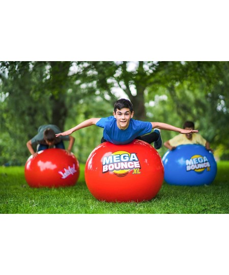 Mega Bounce XL - The World's Bounciest Inflatable Ball! Extra Large Bounce Ball for All Terrain Bounceability! Super Grip Gra...