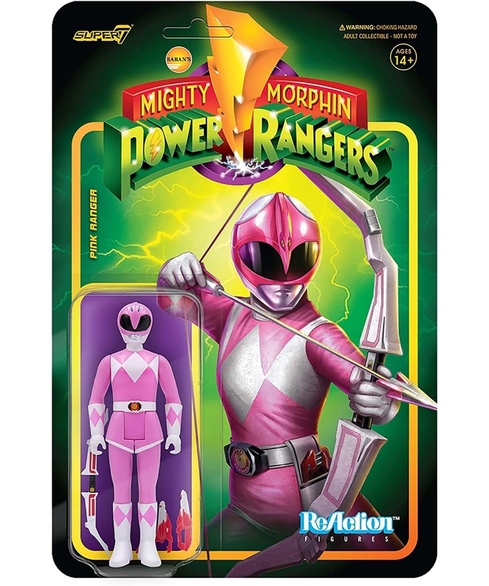 Mighty Morphin Power Rangers Pink Ranger 3.75 in Reaction Figure $27.85 - Action Figures