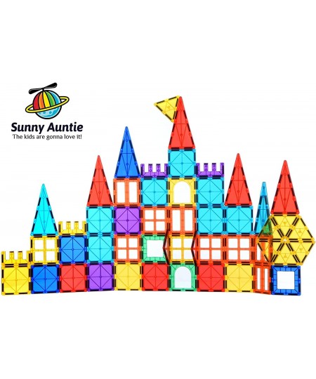 Magnetic Tiles Toy for 3 4 5 6 Year Old Boys Girls Kids & Toddlers Magnetic Blocks Building Set Magnetic Tiles for Kids STEM ...