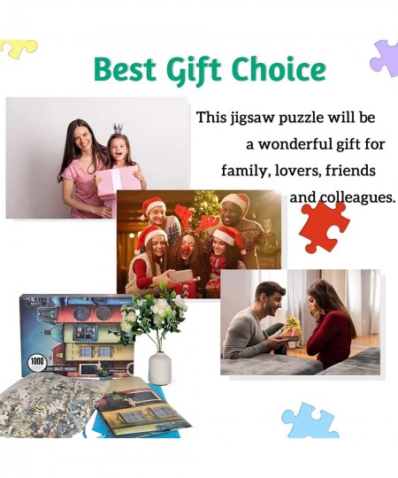 Jigsaw Puzzles 1000 Pieces for Adults Book City Fantasy Challenging Puzzle Difficult Puzzles Large Puzzle Game Toys Gift 20 x...