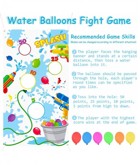 501PCS Water Balloons Toss Game and Refill Kits Colorful Balloons for Water Bomb Games Toss Game Banner for Water Balloons To...