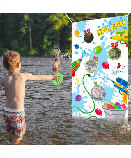 501PCS Water Balloons Toss Game and Refill Kits Colorful Balloons for Water Bomb Games Toss Game Banner for Water Balloons To...