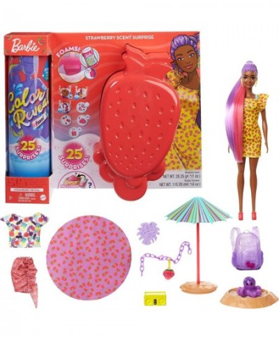 Color Reveal Foam! Doll & Pet Friend with 25 Surprises: Scented Bubbles Outfits Hair Extension Kid Bracelet & Charm Hidden in...