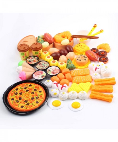 84 Pieces Play Food Sets for Kids Kitchen Miniature Food Toys for Boys and Girls Plastic Mini Chinese Cooking Games Education...