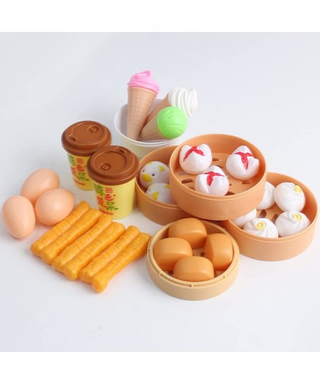 84 Pieces Play Food Sets for Kids Kitchen Miniature Food Toys for Boys and Girls Plastic Mini Chinese Cooking Games Education...