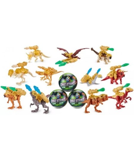 Zuru 5 Surprise Dino Strike Glow in The Dark Mystery Set - Surprise Mini Dinosaur Mystery Bundle with Jurassic Park Stickers ...