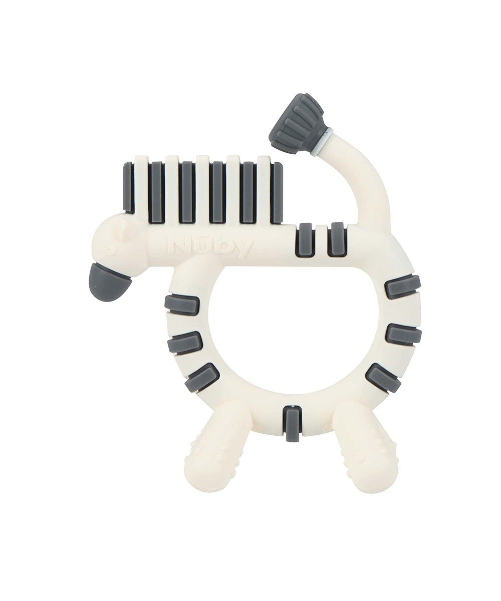 Geo Zoos Massaging Silicone Teether with Multiple Textures 3m+ Zebra $15.18 - Baby Teether Toys