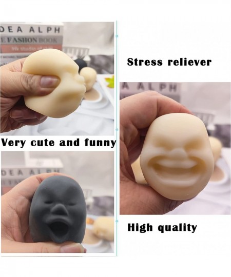 Squishy Fidget Sensory Stress Human face Toys for Adults Teens Kids Decompression Anxiety Relief Toy Funny Gift for Birthday ...