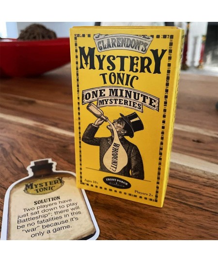 Claredon's Mystery Tonic Vintage One Minute Mystery Card Game for 2 or More Players Ages 10 and Up $17.85 - Card Games