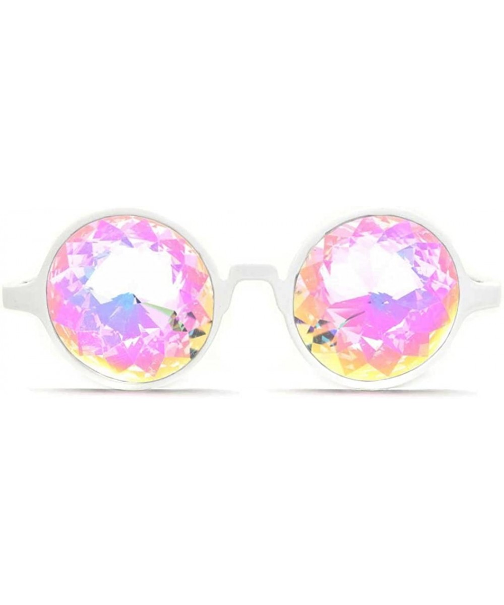 White Kaleidoscope Glasses- Rainbow $68.09 - Prisms & Kaleidoscopes