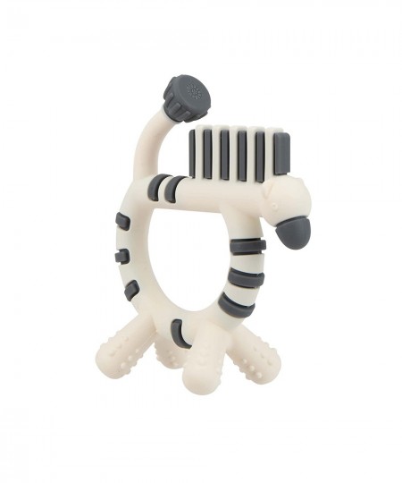 Geo Zoos Massaging Silicone Teether with Multiple Textures 3m+ Zebra $15.18 - Baby Teether Toys