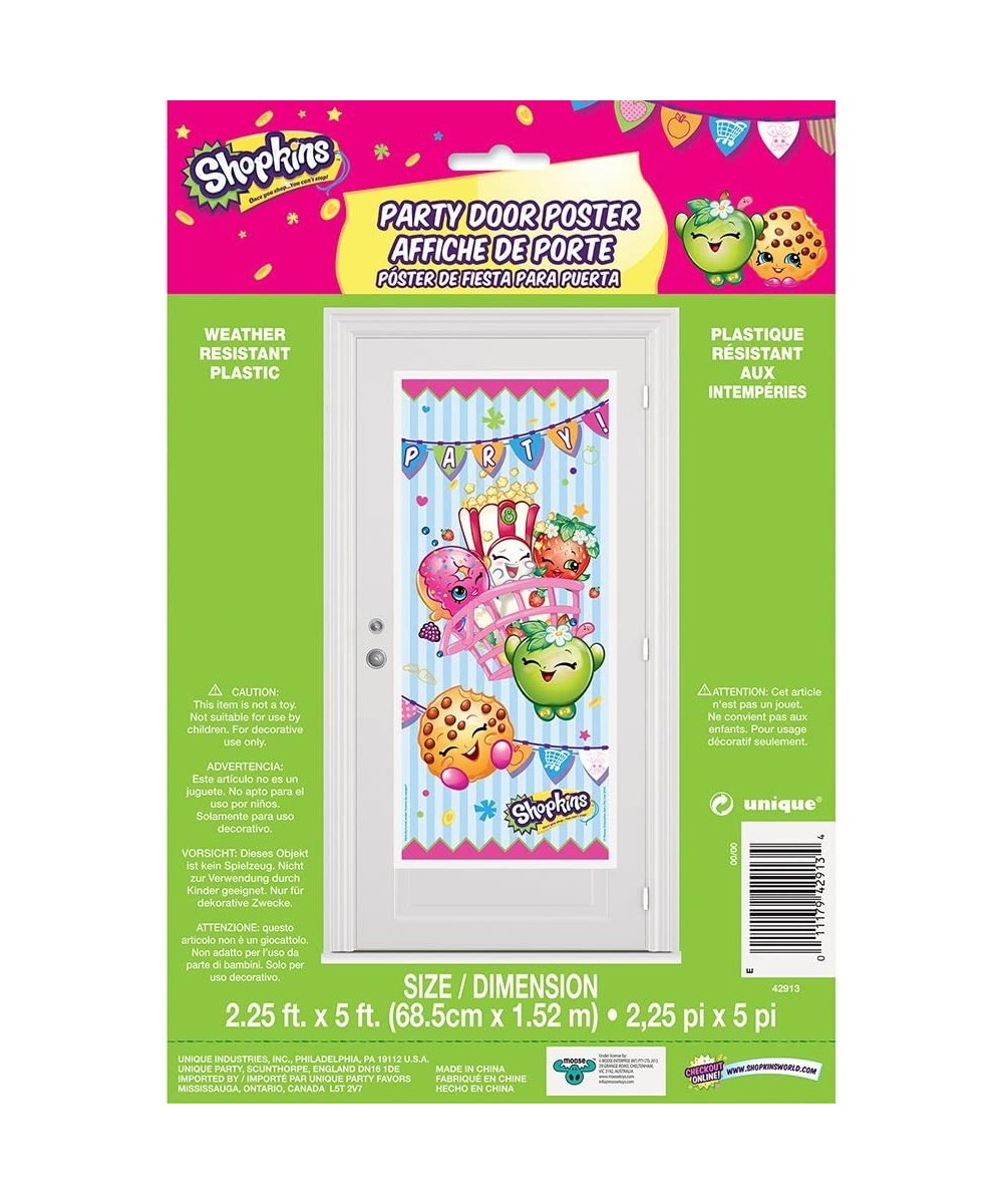 Plastic Shopkins Door Poster 60" x 27 $12.94 - Piñatas