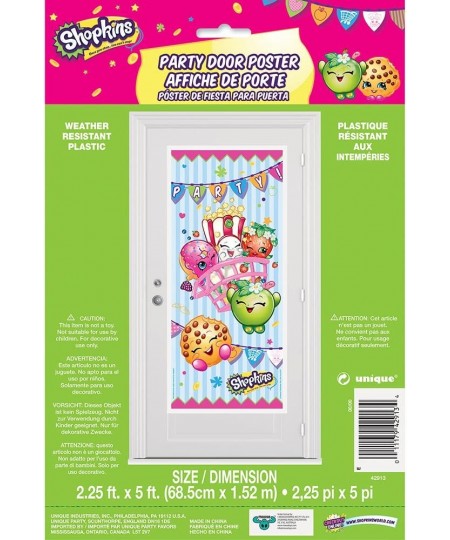 Plastic Shopkins Door Poster 60" x 27 $12.94 - Piñatas