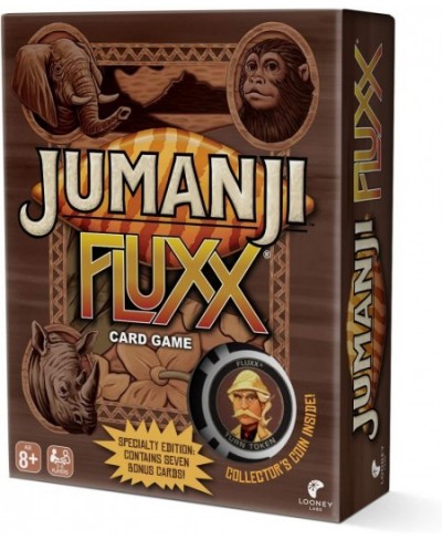 Jumanji Fluxx Card Game - Best Jumanji Game Fun Family Games for Kids and Adults Deluxe Card Games Jumanji Board Game Party G...