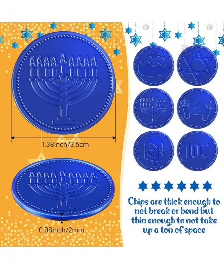 300 Pieces Hanukkah Coins Plastic Coins Hanukkah Gelt Coins Treasure Hunt Coins Toys Hanukkah Activity Party Coins 6 Styles f...