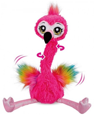 Frankie the Flamingo Pink - 15" Interactive Animal Dancing Plush with 3 Songs Includes Baby Collectible Flamingo Party Plush ...