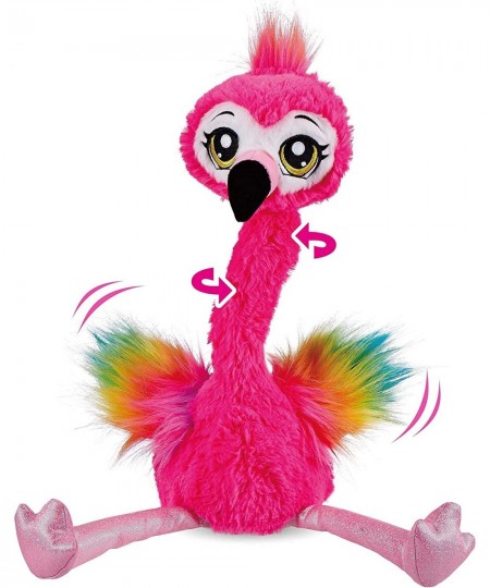 Frankie the Flamingo Pink - 15" Interactive Animal Dancing Plush with 3 Songs Includes Baby Collectible Flamingo Party Plush ...