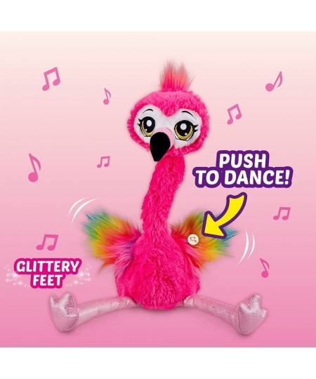 Frankie the Flamingo Pink - 15" Interactive Animal Dancing Plush with 3 Songs Includes Baby Collectible Flamingo Party Plush ...