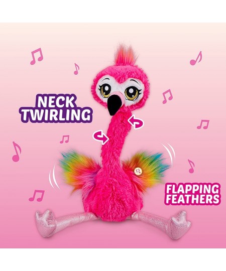 Frankie the Flamingo Pink - 15" Interactive Animal Dancing Plush with 3 Songs Includes Baby Collectible Flamingo Party Plush ...