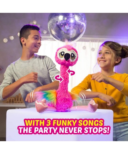 Frankie the Flamingo Pink - 15" Interactive Animal Dancing Plush with 3 Songs Includes Baby Collectible Flamingo Party Plush ...