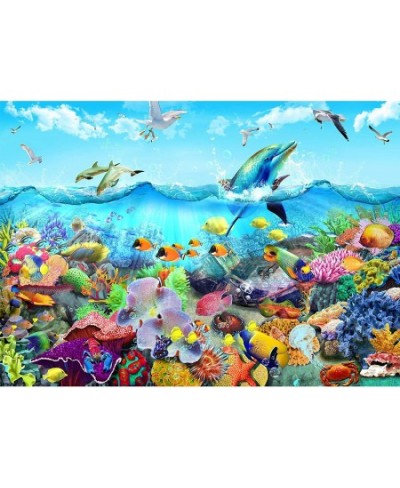 1000 Piece Puzzles for Adults Undersea World Jigsaw Puzzles 1000 Pieces for Adults and Kids Cool Ocean Scene Jigsaw Puzzle (2...