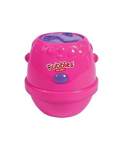 Fubbles No-Spill Motorized Bubble Machine in Pink Includes 4oz Bubble Solution $51.96 - Bubble Blowing Products