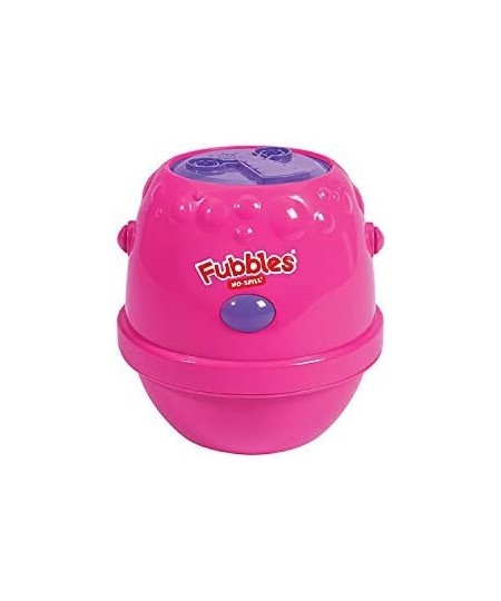 Fubbles No-Spill Motorized Bubble Machine in Pink Includes 4oz Bubble Solution $51.96 - Bubble Blowing Products