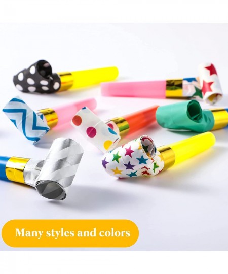 20 Pcs Blowouts Noisemakers Funny Party Blowouts Blow Horns Birthday Party Colorful Noisemakers Whistles Noise Makers for 202...