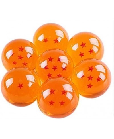 7 Stars 7pcs Anime 3.5cm Transparent Balls Yellow $40.75 - Miniature Novelty Toys