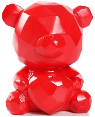 Bear Piggy Bank Cute Geometry Money Bank Unbreakable Coin Bank for Girls and Boys Great Birthday Gift（Bear Red） $31.01 - Kids...