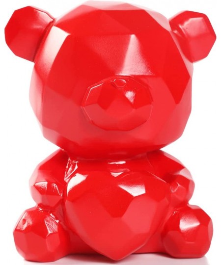 Bear Piggy Bank Cute Geometry Money Bank Unbreakable Coin Bank for Girls and Boys Great Birthday Gift（Bear Red） $31.01 - Kids...