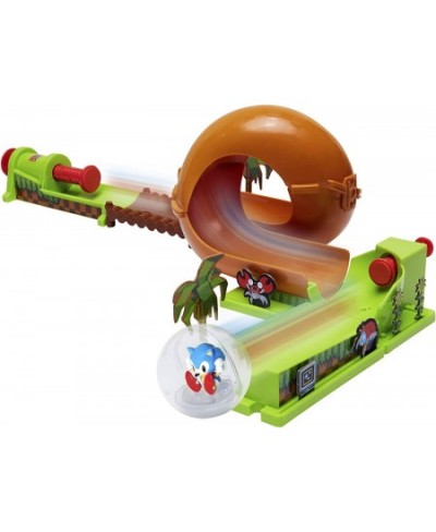 Pinball Green Hill Zone Pinball Track Play Set 9 Piece with Looping Action & Automatic Bumper Exclusive Sonic Sphere Included...