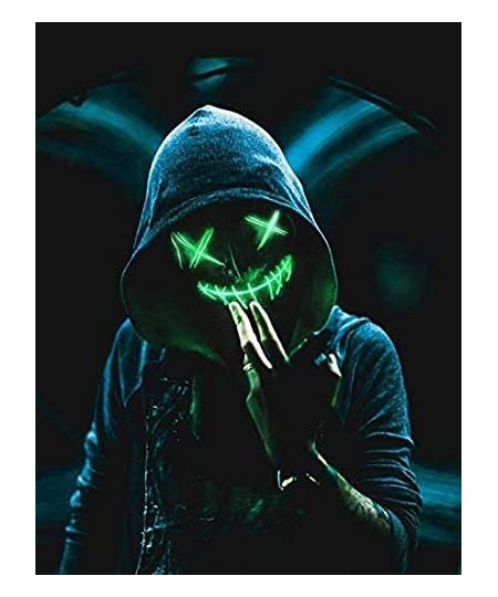 Led Purge Mask - [2PACK] Halloween Led Mask Light Up Mask for Festival Cosplay Halloween Costume (hlw mask red green) $19.30 ...