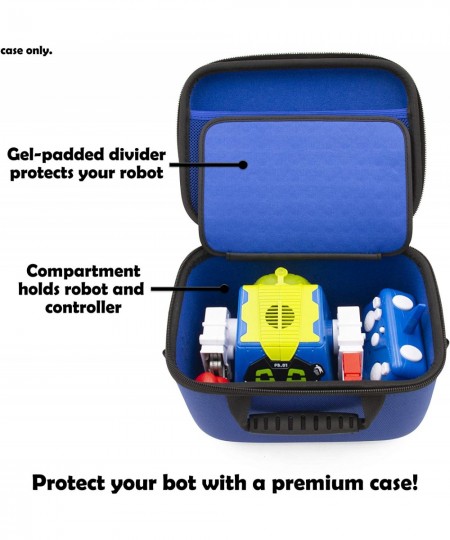 Travel Case Compatible with Really Rad Robots Prankbro RC Robot Toy and Controller - Hard Shell Case with Shoulder Strap and ...