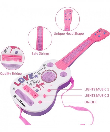 Kids Electric Guitar 4 Strings Kids Guitar Musical Guitar Toy with Flash Light Music Educational Toy Gift for Boys Girls Chil...