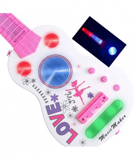 Kids Electric Guitar 4 Strings Kids Guitar Musical Guitar Toy with Flash Light Music Educational Toy Gift for Boys Girls Chil...