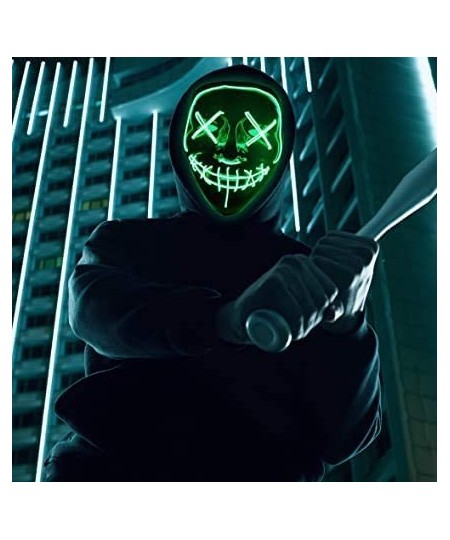 Led Purge Mask - [2PACK] Halloween Led Mask Light Up Mask for Festival Cosplay Halloween Costume (hlw mask red green) $19.30 ...