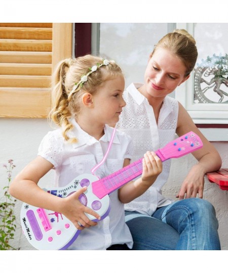 Kids Electric Guitar 4 Strings Kids Guitar Musical Guitar Toy with Flash Light Music Educational Toy Gift for Boys Girls Chil...