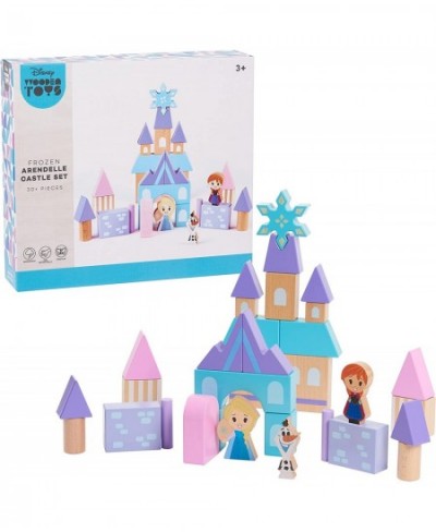 Disney Wooden Toys Frozen Arendelle Castle Block Set 30+ Pieces Include Elsa Anna and Olaf Block Figures Amazon Exclusive $85...